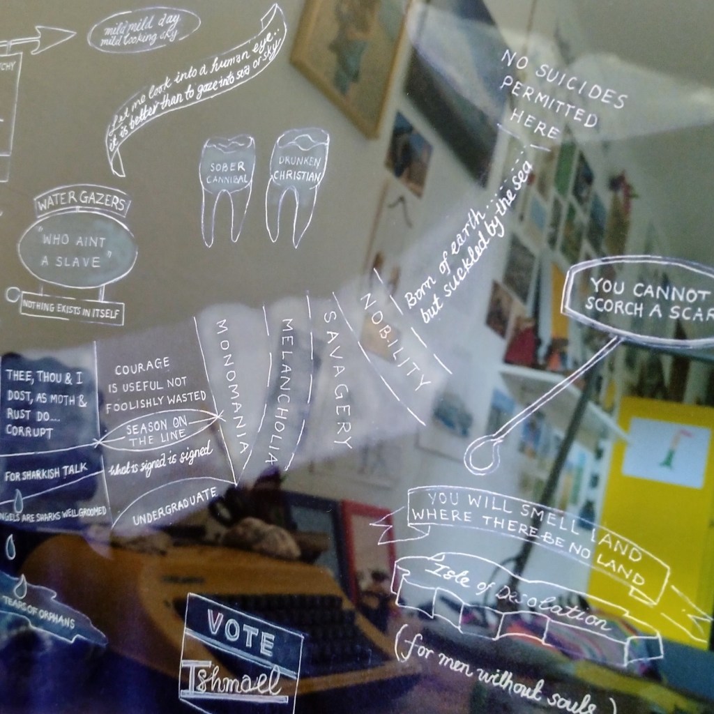 Fragment from Tepid Tears of Moby Dick. Limited edition print by Angela Cockayne.